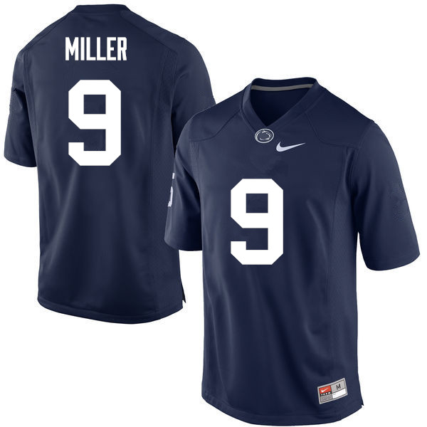 NCAA Nike Men's Penn State Nittany Lions Jarvis Miller #9 College Football Authentic Navy Stitched Jersey BWW4098LB